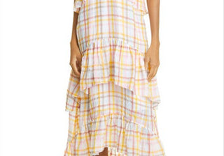 Cinq a Sept Womens Summer V-neck Sundress White