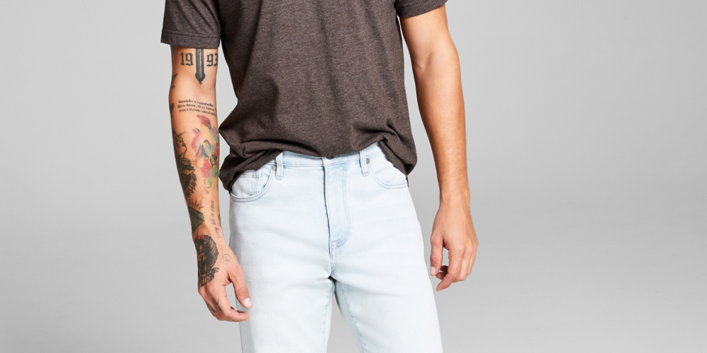 And Now This Men's Basic T-Shirt Gray Size X-Large