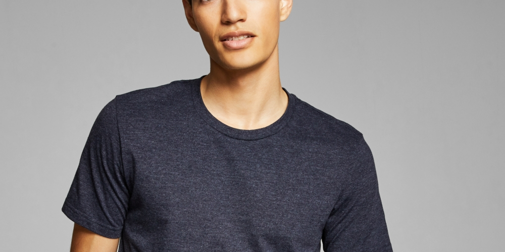 And Now This Men's Crew Neck Layering T-Shirt Blue Size Small