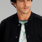 And Now This Men's Raglan Bomber Jacket Black Size X-Large