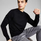 And Now This Men's Solid Sweater Black Size Small