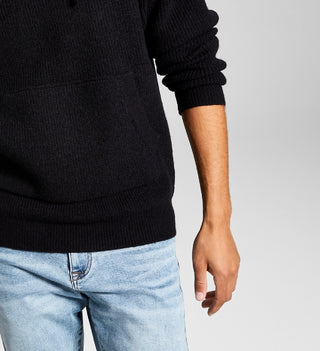 And Now This Men's Hooded Sweater Black Size X-Large