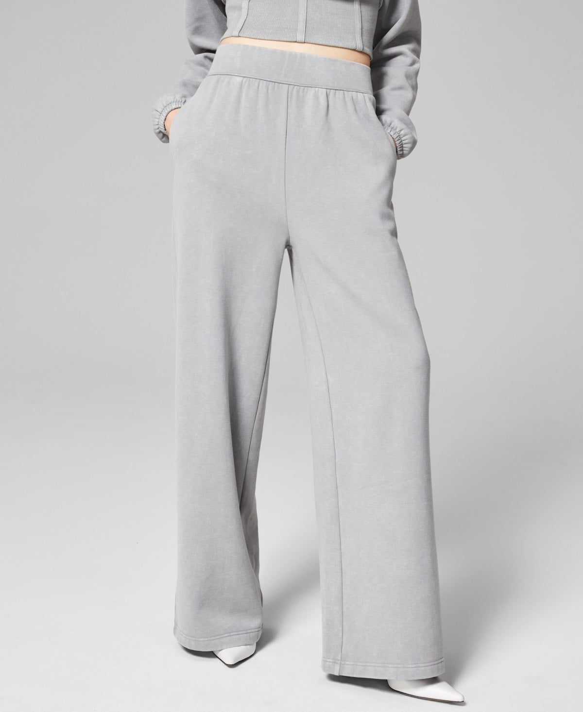 And Now This Women's Wide Leg Pants Gray Size Medium