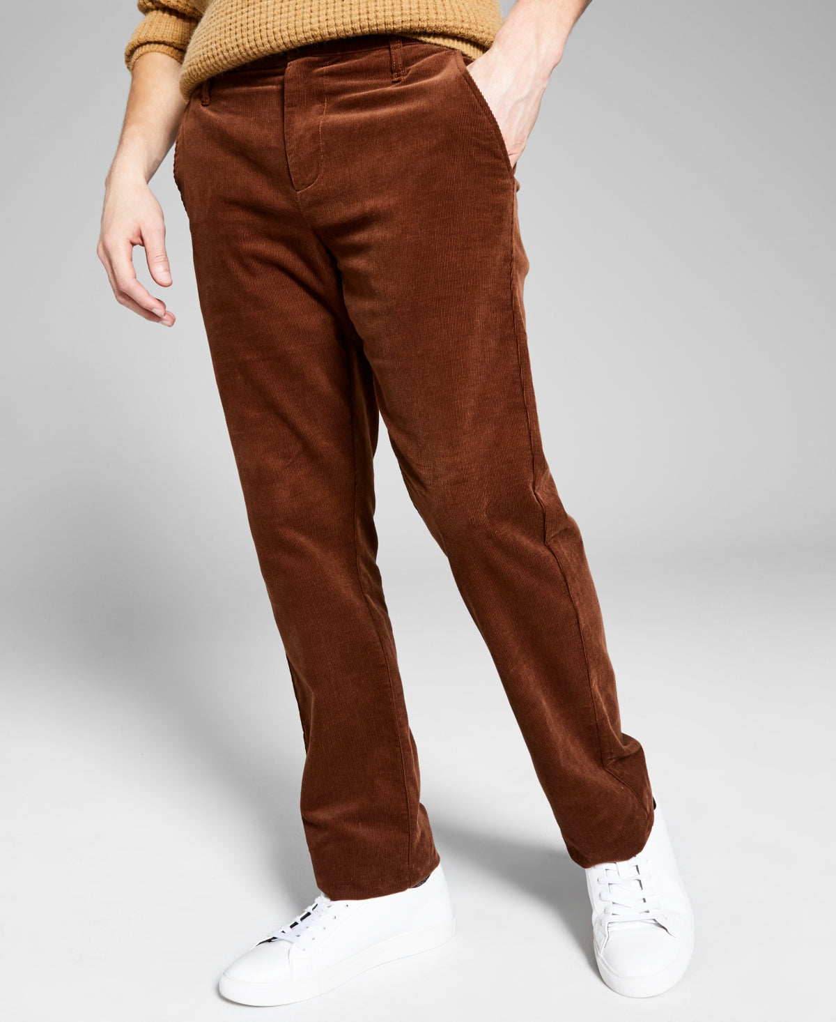 And Now This Men's Corduroy Pants Brown Size 36