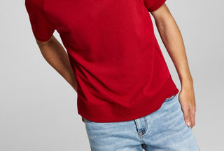 And Now This Men's Short Sleeve Sweatshirt Red Size XX-Large