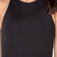 Earnest Sewn Women's Sleeveless Bodysuit Black Size Medium