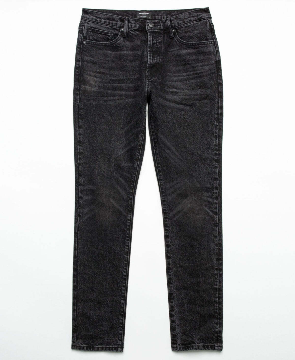 Earnest Sewn Men's Bryan Slouchy Slim Denim Jeans Black