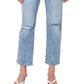 Earnest Sewn Women's High Rise Ankle Jeans Blue Size 34