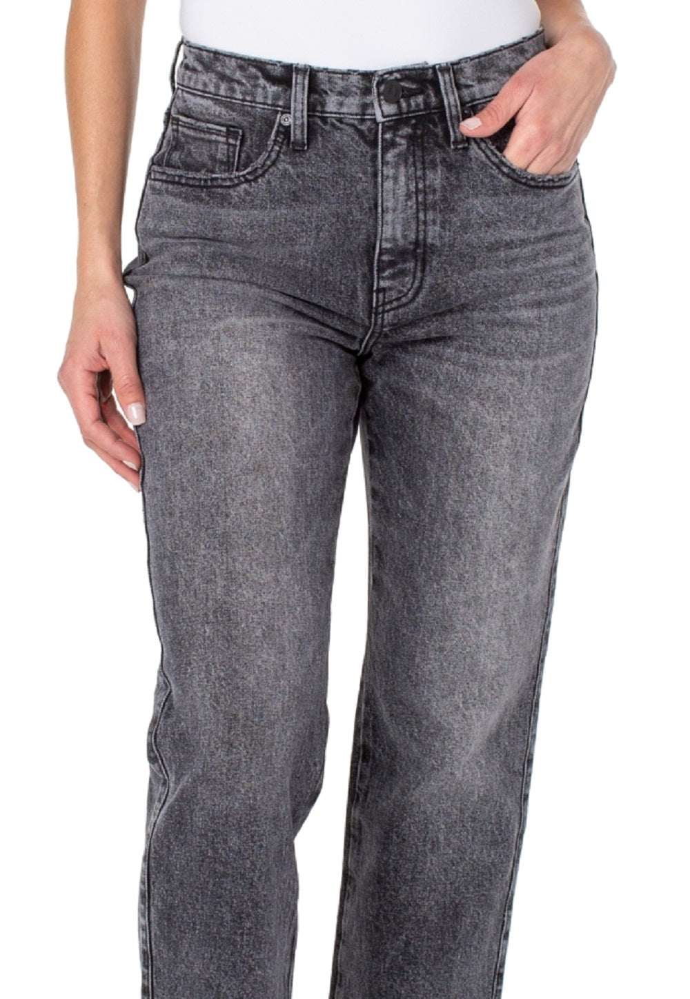 Earnest Sewn Women's Straight Leg Ankle Jeans Gray Size 28
