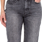 Earnest Sewn Women's Faded Denim Straight Leg Ankle Jeans Gray Size 34