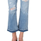 Earnest Sewn Women's Bootcut Cropped Flare Jeans Blue Size 29