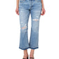 Earnest Sewn Women's Bootcut Cropped Flare Jeans Blue Size 29
