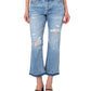 Earnest Sewn Women's Bootcut Cropped Flare Jeans Blue Size 31