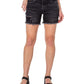 Earnest Sewn Women's Frayed Hem Denim Shorts Gray Size 32