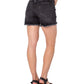 Earnest Sewn Women's Frayed Hem Denim Shorts Gray Size 32