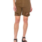 Earnest Sewn Women's Distressed Twill Denim Shorts Green Size 28