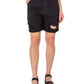 Earnest Sewn Women's Distressed Twill Denim Shorts Black Size 34