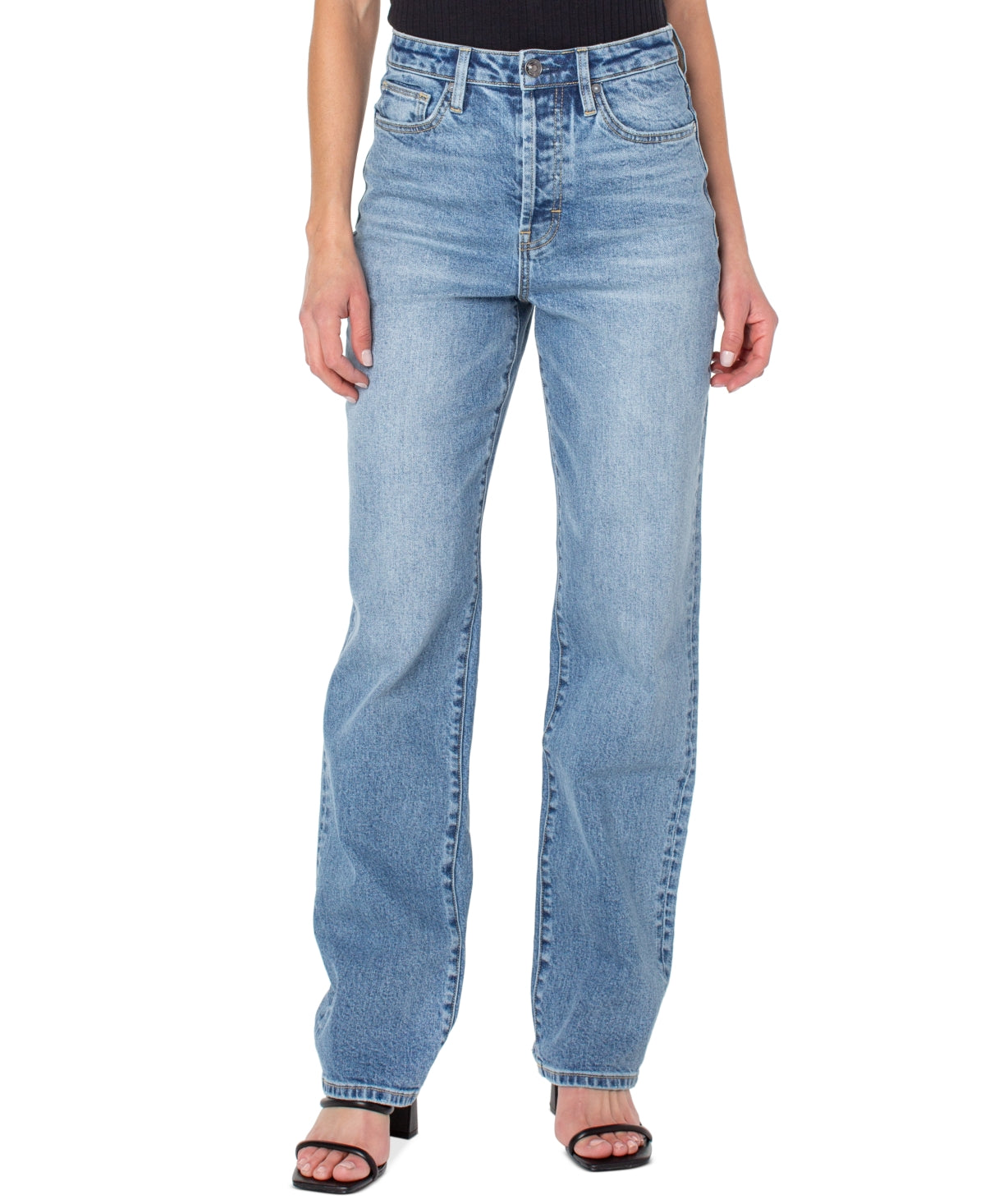 Earnest Sewn Women's Parker 90S Full Length Denim Jeans Blue Size 25