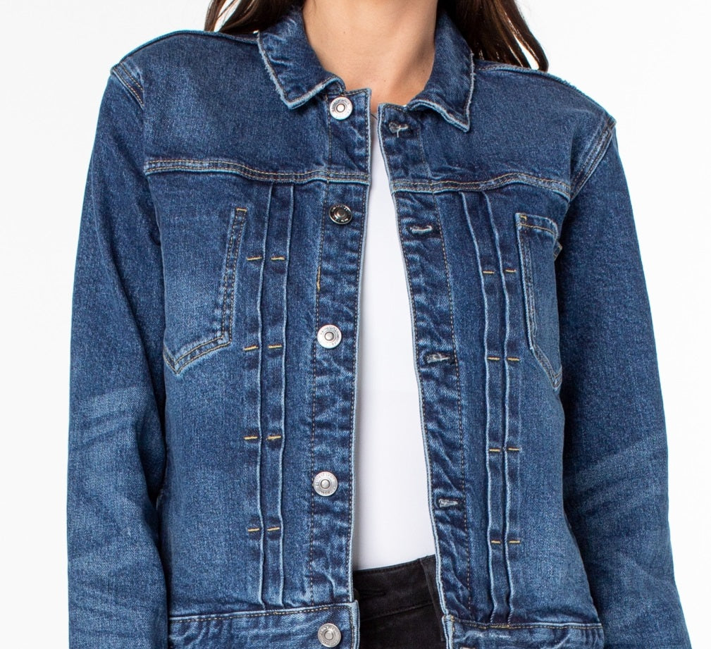 Earnest Sewn Women's Denim Jacket Blue Size Large