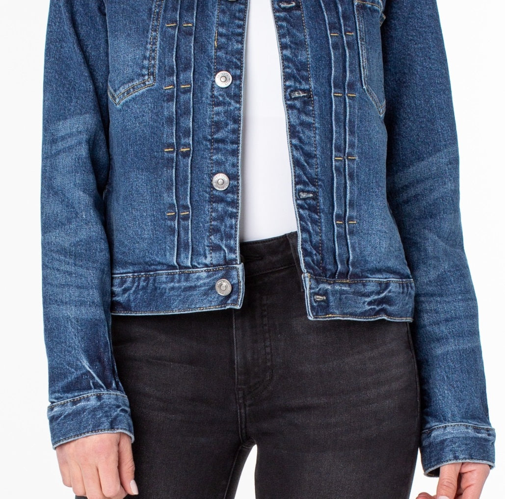 Earnest Sewn Women's Denim Jacket Blue Size Large