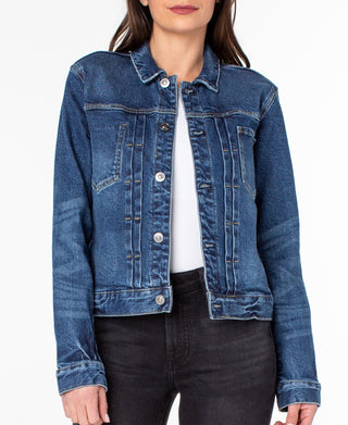 Earnest Sewn Women's Denim Jacket Blue Size X-Large