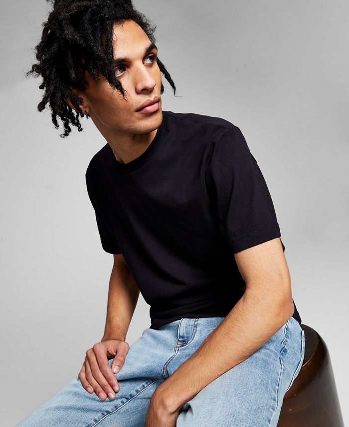 And Now This Men's Basic T-Shirt Black Size Small