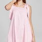 And Now This Women's Cotton Tie Strap A Line Dress Pink Size Small