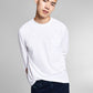 And Now This Men's Pocket Long Sleeve T-Shirt Gray Size Large
