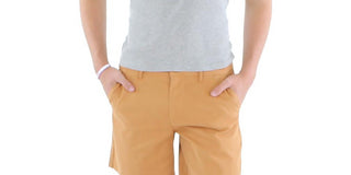 And Now This Men's Chino Mid Rise Shorts Brown Size 38