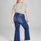 And Now This Women's Ripped Flare Leg Jeans Blue Size 22W