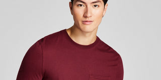 And Now This Men's Pocket Long Sleeve T-Shirt Red