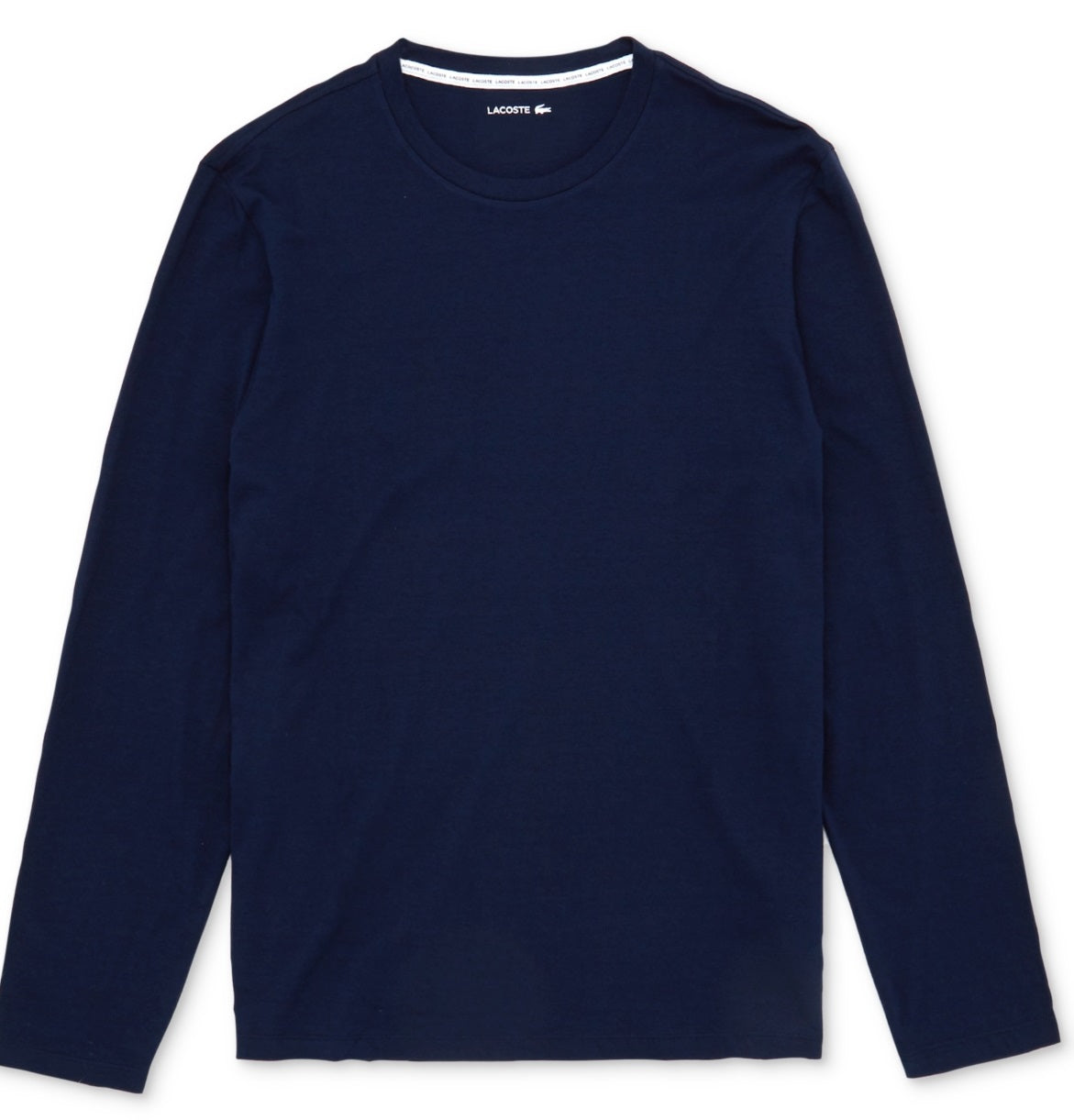 Lacoste Men's Solid Long Sleeve Pajama T-Shirt Blue Size XX-Large