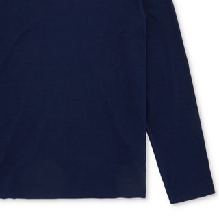Lacoste Men's Solid Long Sleeve Pajama T-Shirt Blue Size XX-Large