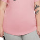 Nike Women's Sportswear Cotton Logo T-Shirt Pink Size X-Large