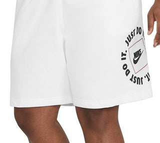 Nike Men's Sportswear Jdi Fleece Shorts White Size Large