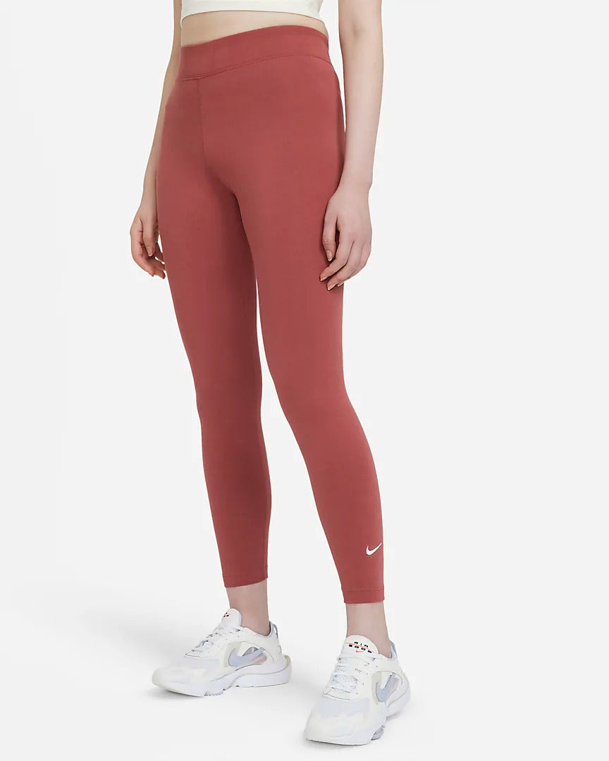 Nike Women's Sportswear Essential Midrise Ankle Leggings Pink Size Medium