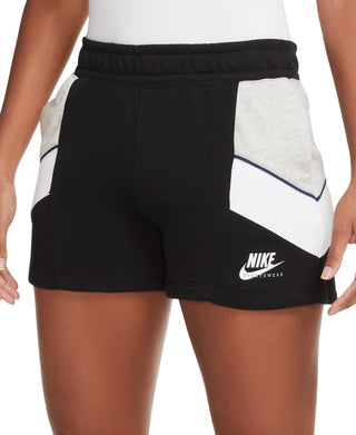 Nike Women's Colorblocked Pull On Shorts Black Size Medium