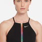 Nike Women's Indy Rainbow Ladder HI Bra Black Size Large