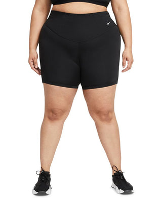 Nike Women's One Rainbow Ladder Bike Shorts Black Size X-Large