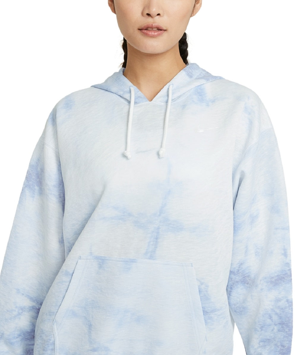 Nike Women's Dri Fit Icon Clash Hoodie Blue Size Small