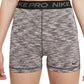 Nike Women's Pro Space Dyed Fitted Active Shorts Black Size X-Small