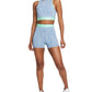 Nike Women's Pro Space Dyed Fitted Active Shorts Green Size Medium