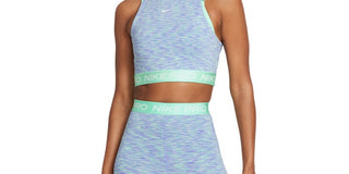 Nike Women's Pro Space Dyed Fitted Active Shorts Green Size Medium