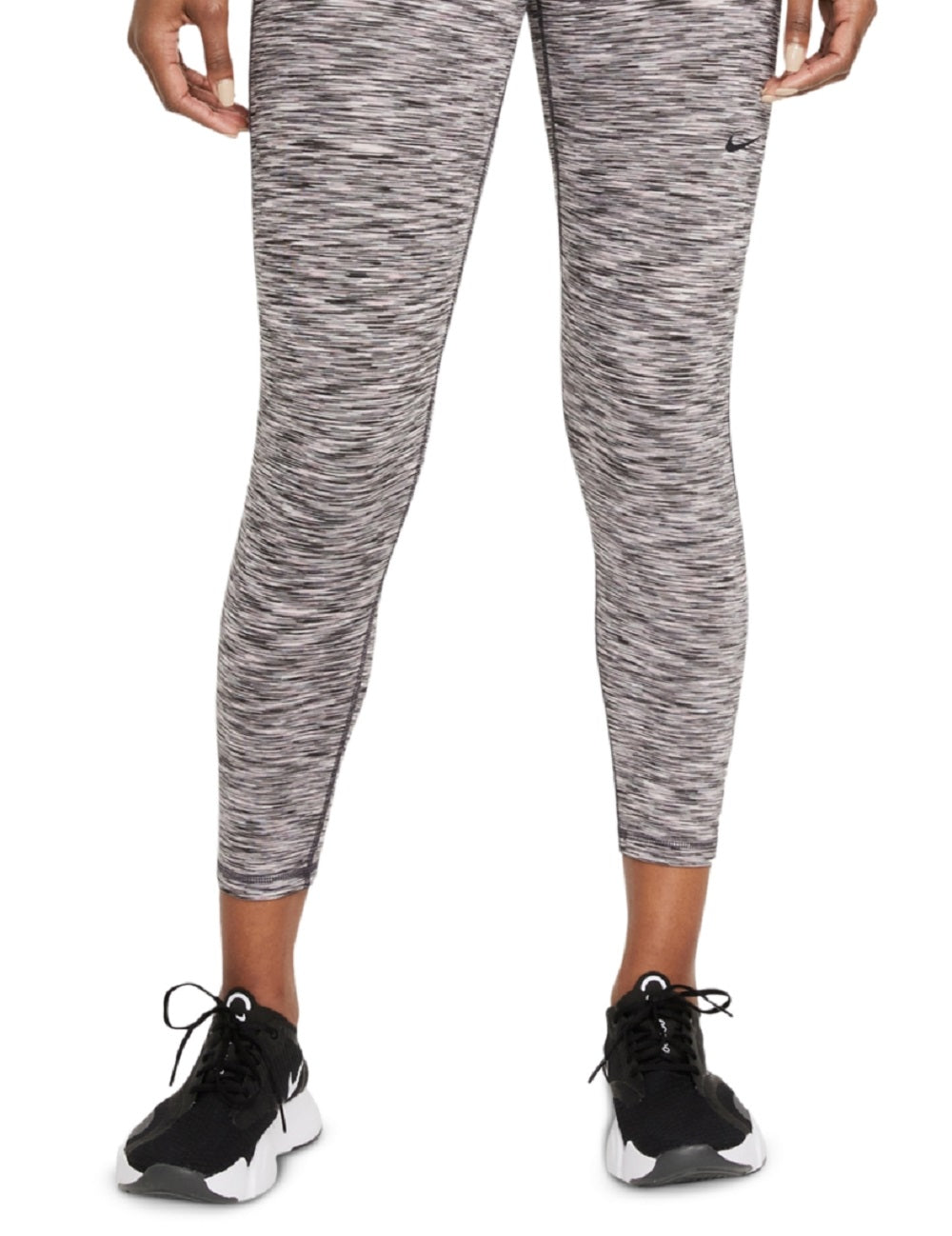 Nike Women's Fitted Space Dyed Cropped Tights Black Size Small