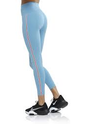 Nike Women's Crochet Trim7/8 High Waist Yoga Tights Blue Size Medium