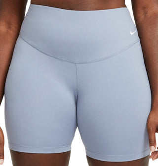 Nike Women's One Mid Rise Bike Shorts Blue Size Large