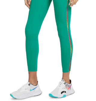 Nike Women's Rainbow Ladder 7/8 Tights Green Size 2X