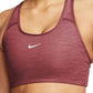Nike Women's Womens Swoosh Dri Fit Racerback Sports Bra Brown Size X-Small