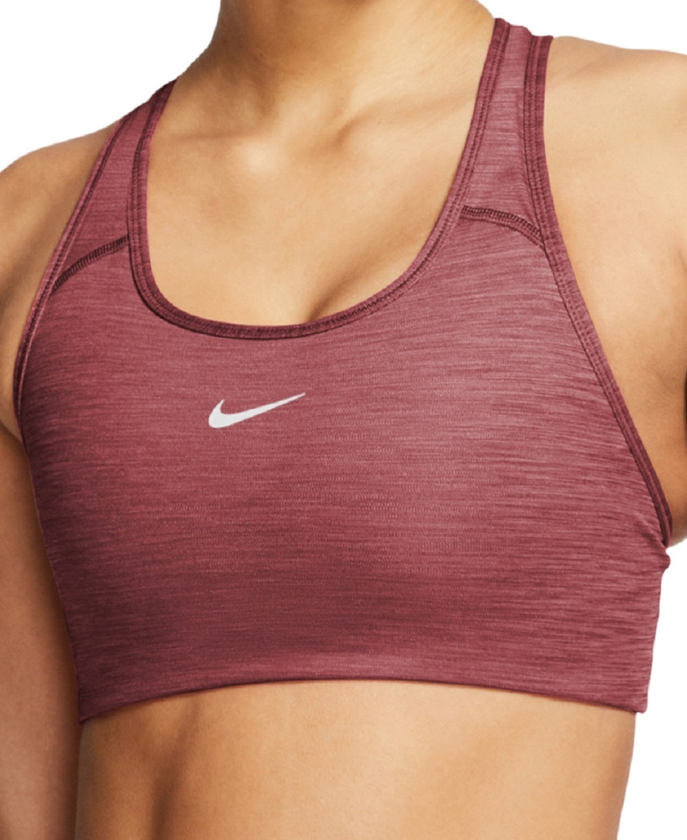 Nike Women's Womens Swoosh Dri Fit Racerback Sports Bra Brown Size X-Small
