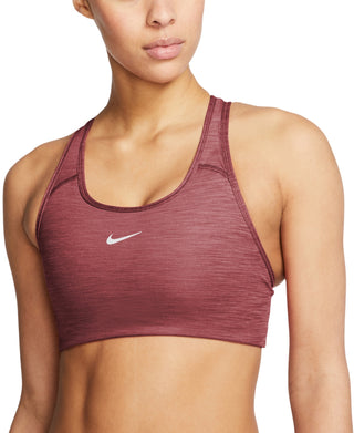 Nike Women's Womens Swoosh Dri Fit Racerback Sports Bra Brown Size X-Small